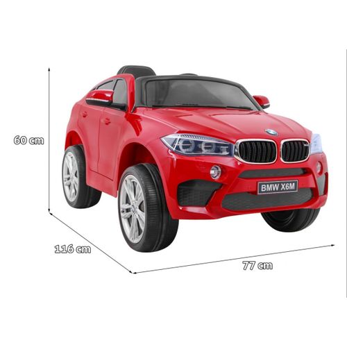 Licencirani auto na akumulator BMW X6M - crveni/lakirani slika 2