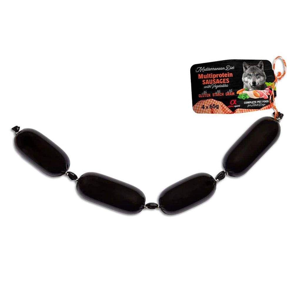 Alpha Spirit Mediterranean kobasica multiprotein s povrćem 4x65g slika 1