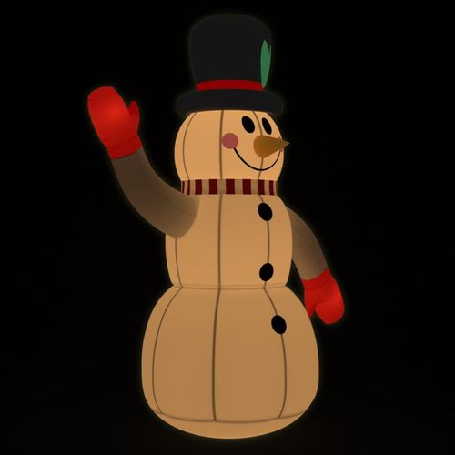 Snjegović na napuhavanje s LED svjetlima 300 cm slika 2
