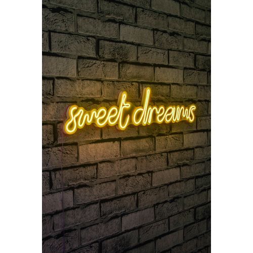 Wallity Ukrasna plastična LED rasvjeta, Sweet Dreams - Yellow slika 1