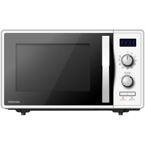 Toshiba MW2-AG23P(WH) 3-in-1 Microwave Oven with Grill and Combination Hob, 23 Litres, Rotating Plate with Storage, Timer, Built-in LED Lights, 900 W, Grill 1050 W, Pizza Programme, White Size: 485 x 403 x 296 slika 2