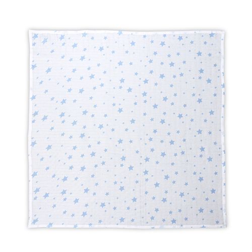 LORELLI dekica za previjanje muslin 80/80 Cm White With Aquatic   slika 1