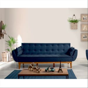 Fiona - Dark Blue Dark Blue 3-Seat Sofa-Bed