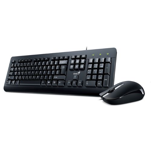 GENIUS KM-160 USB US crna tastatura+ USB crni miš slika 1