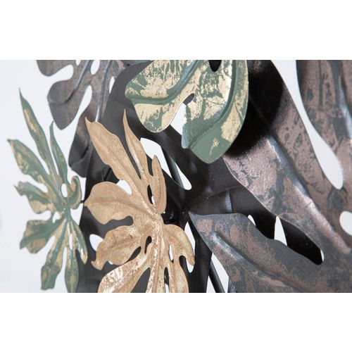 Mauro Ferretti Zidni metalni panel antique leaf cm 133x10x67 slika 4