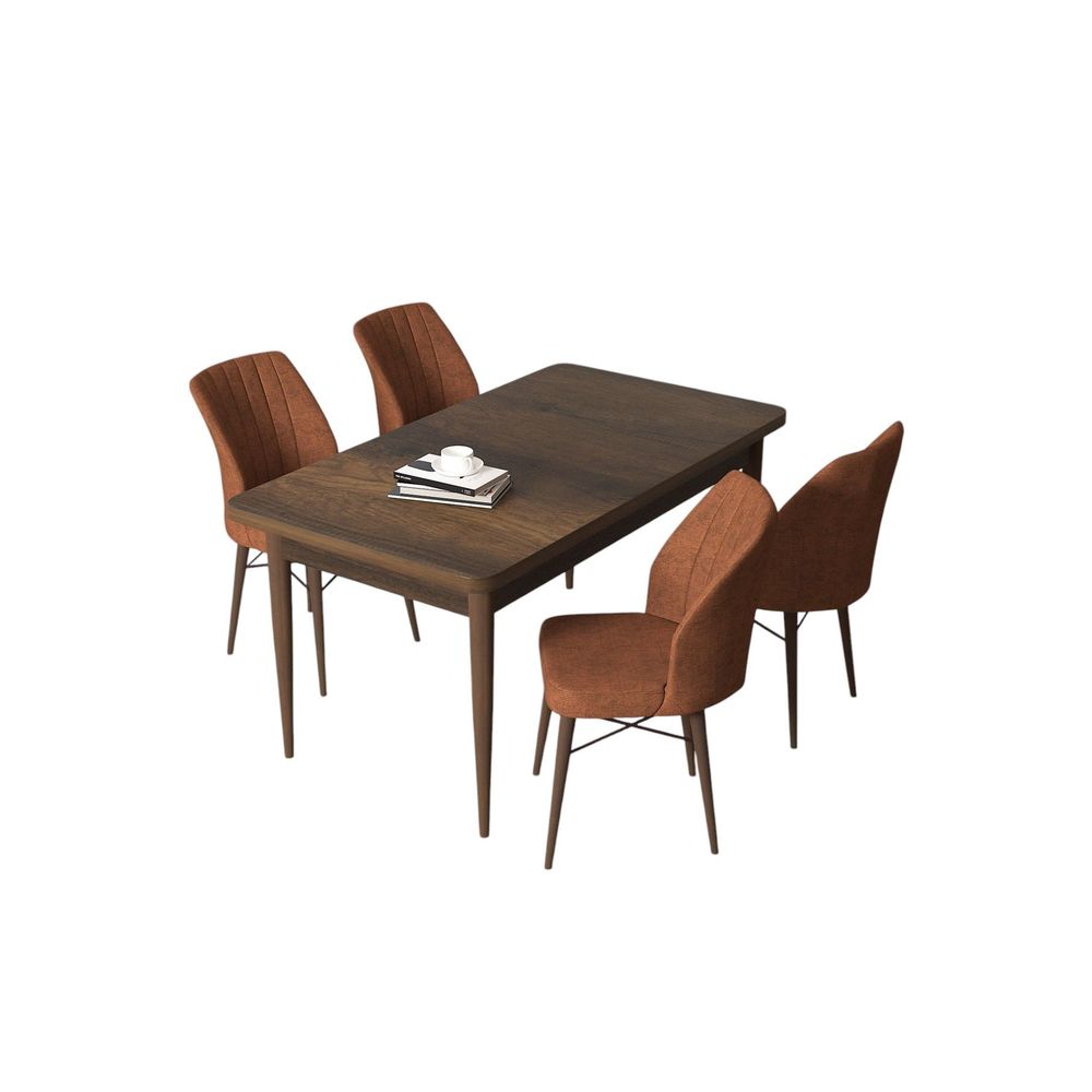 Arp - Baroque, Crvena Barokna Trpeza i Set Stolica (5 Komada) slika 2