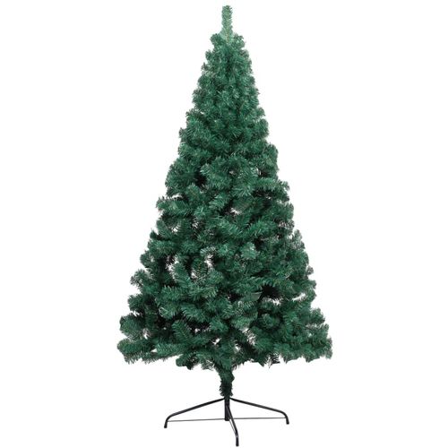 Umjetna polovica božićnog drvca sa stalkom zelena 180 cm PVC slika 24