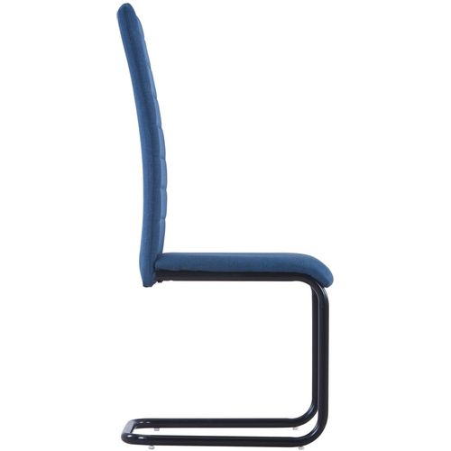 Konzolne blagovaonske stolice od tkanine 4 kom plave slika 12