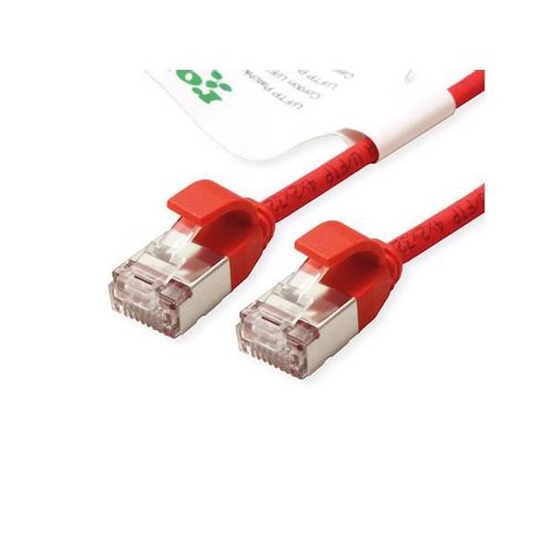 Secomp Roline GREEN U/FTP Data Center PatchCord 6A Slim LSOH crveni 0.5m slika 1