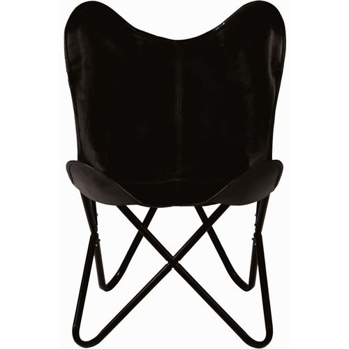 Leptir-stolica od prave kože crna dječja veličina slika 4