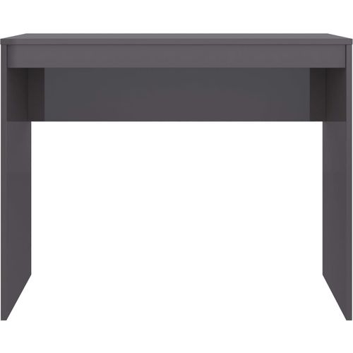 Radni stol visoki sjaj sivi 90 x 40 x 72 cm od iverice slika 27