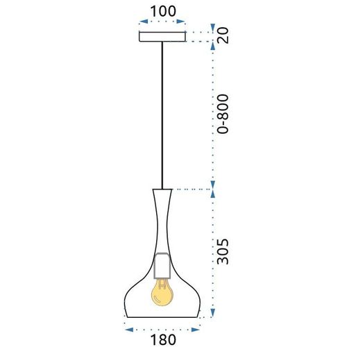 PRIVJESAK LAMPA OGLEDALO SATEN APP282-1CP slika 4