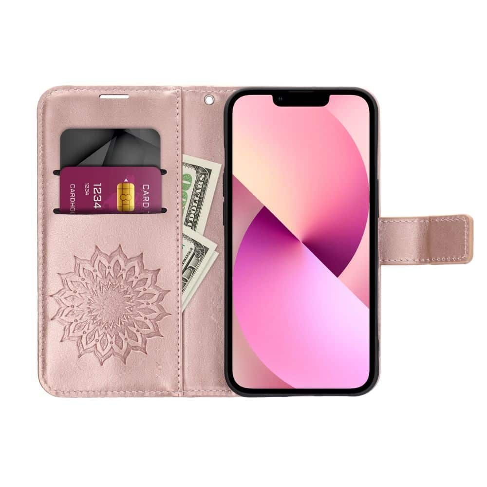 MEZZO Book case preklopna torbica za XIAOMI Redmi 15 5G mandala rose gold slika 5