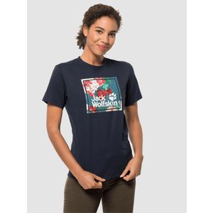 Ženska majica FLOWER LOGO T W T-shirt - PLAVA