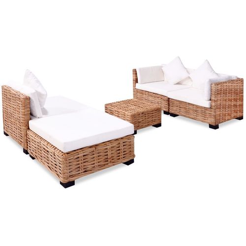 Sofa Set 14 kom Prirodni Ratan slika 22