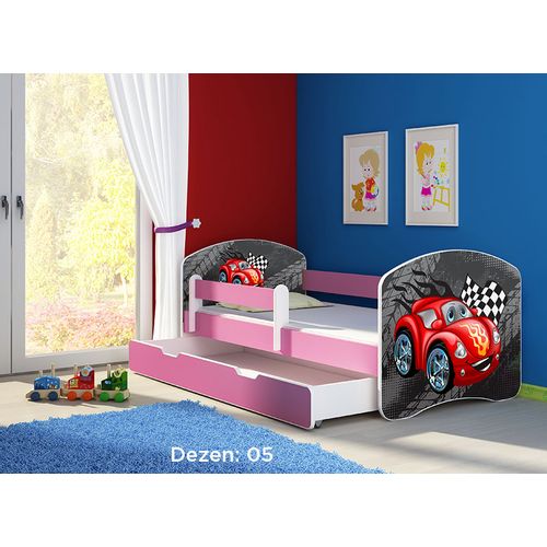 Deciji krevet ACMA II 160x80 F + dusek 6 cm PINK5 slika 1