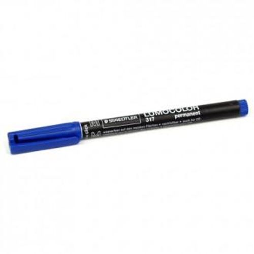 Flomaster Staedtler, permanent marker, Lumocolor 317, 1 mm, plavi slika 1