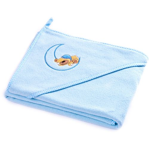 Sensillo dječji ručnik s kapuljačom 100X100cm, medo plavi slika 1