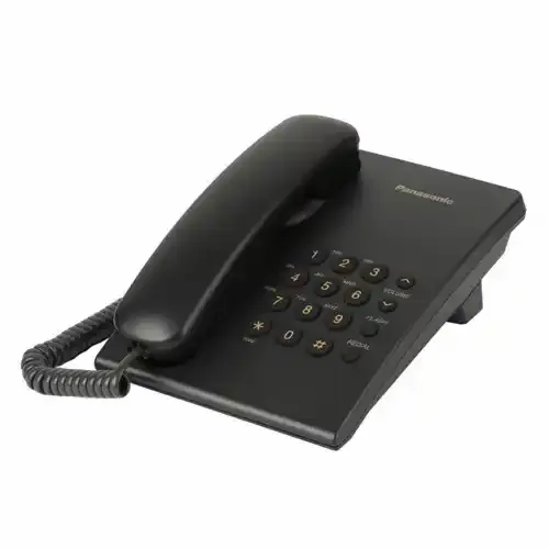 Stoni telefon Panasonic KX-TS500FXB Crni slika 1