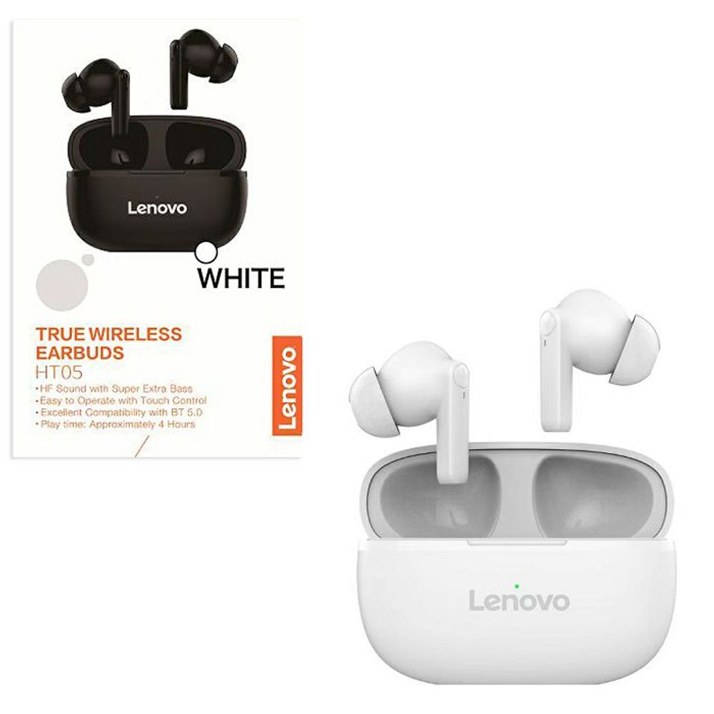 LENOVO SLUŠALICE BLUETOOTH TWS HT05 bijela slika 1