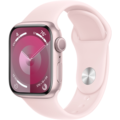 Apple Watch S9 GPS 41mm Pink Alu Case w Light Pink Sport Band - M/L slika 1