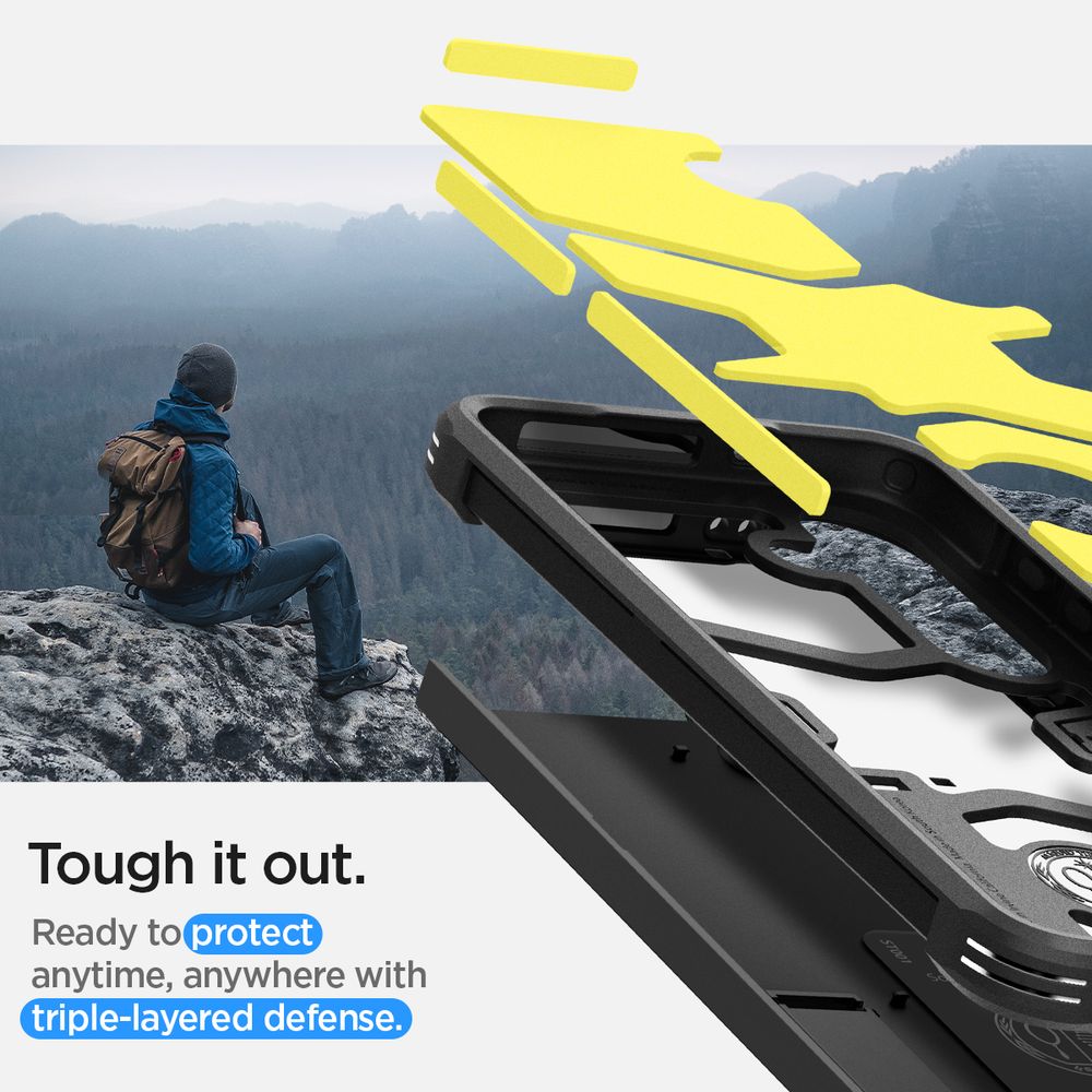 Spigen Tough Armor, black - Samsung Galaxy S24+ slika 14