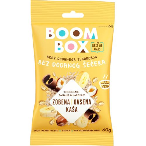 Boom Box Zobena kaša Čoko-Banana-Lješ. 60g slika 2