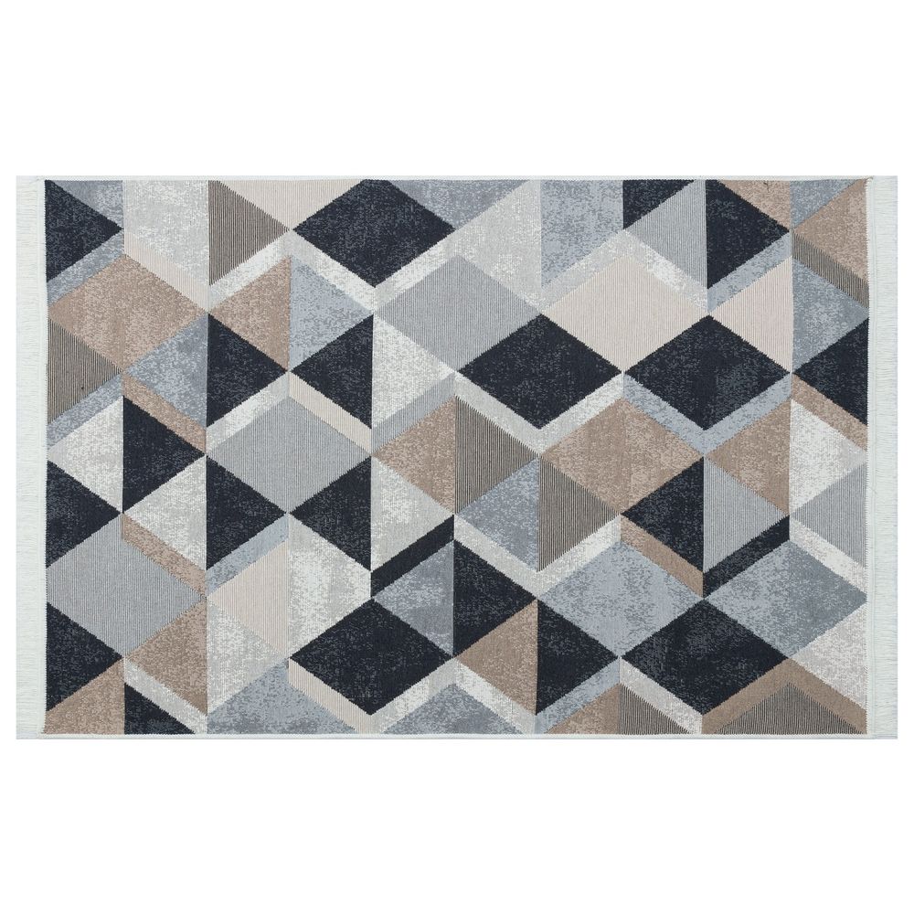 Elegantni Bež, Crni i Bijeli Tepih (160 x 230 cm) slika 5