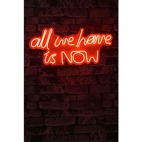 Wallity Ukrasna plastična LED rasvjeta, All We Have is Now - Red slika 2