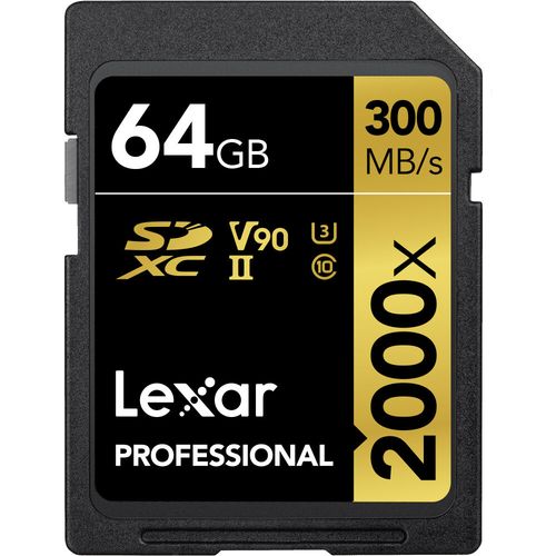 Lexar SD 64GB 2000x SDHC UHS-II card, 300MB/s read 260MB/s write C10 V90 U3 slika 5