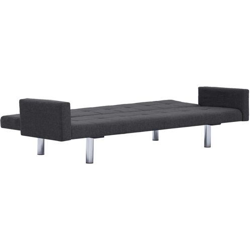 282218 Sofa Bed with Armrest Dark Grey Polyester slika 24