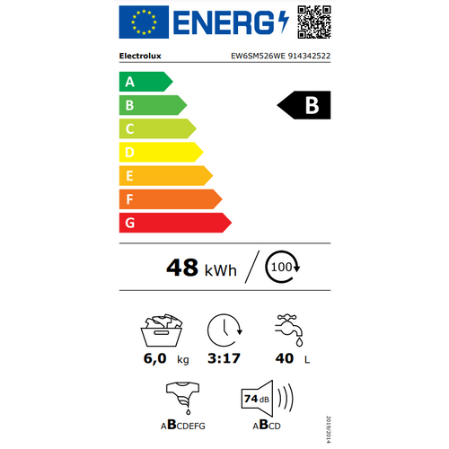 Electrolux perilica rublja EW6SM526WE  slika 2