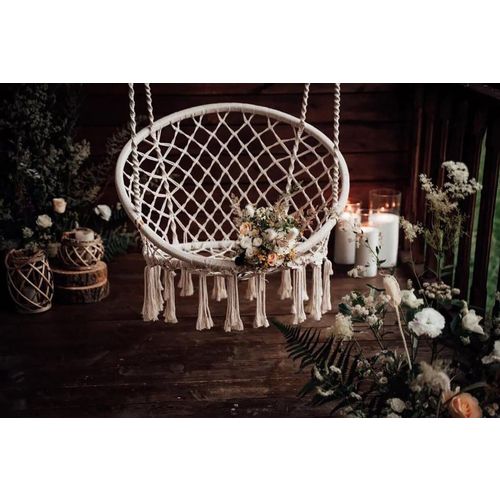 Viseća stolica boho nest swing ecru GL078 slika 18