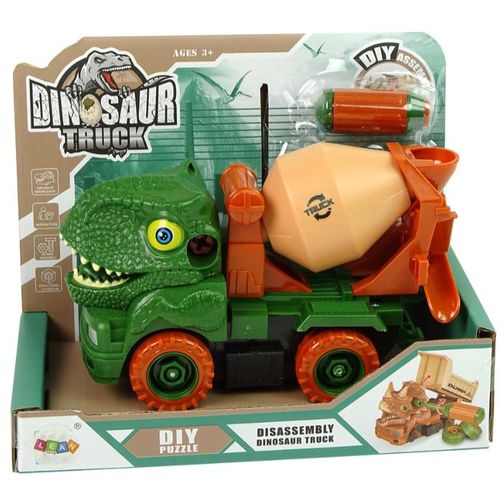 Dinosaur kamion za beton zeleni s dodacima slika 5