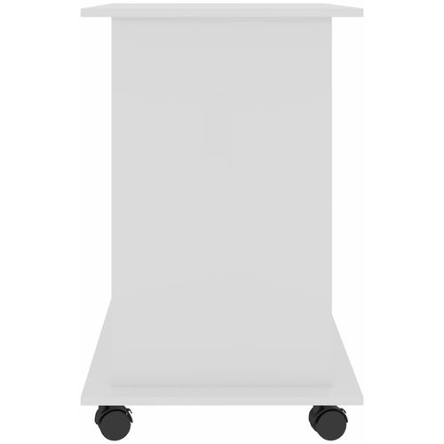 Stol za računalo visoki sjaj bijeli 80 x 50 x 75 cm od iverice slika 14