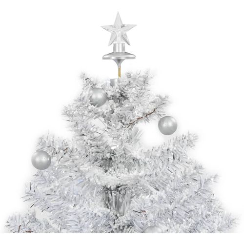 Božićno drvce koje sniježi sa stalkom bijelo 75 cm slika 18