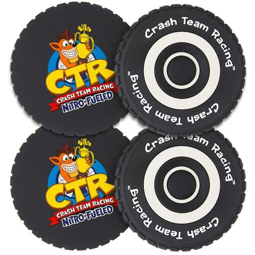 MERCHANDISE CRASH TEAM RACING TYRE COASTERS slika 1