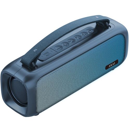AKAI zvučnik 8W, FM, BT, USB,ambilight svijetla, baterija, crni ABTS-08 BLUE slika 3