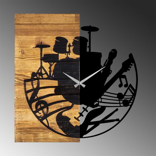 Wallity Ukrasni drveni zidni sat, Wooden Clock 33 slika 6