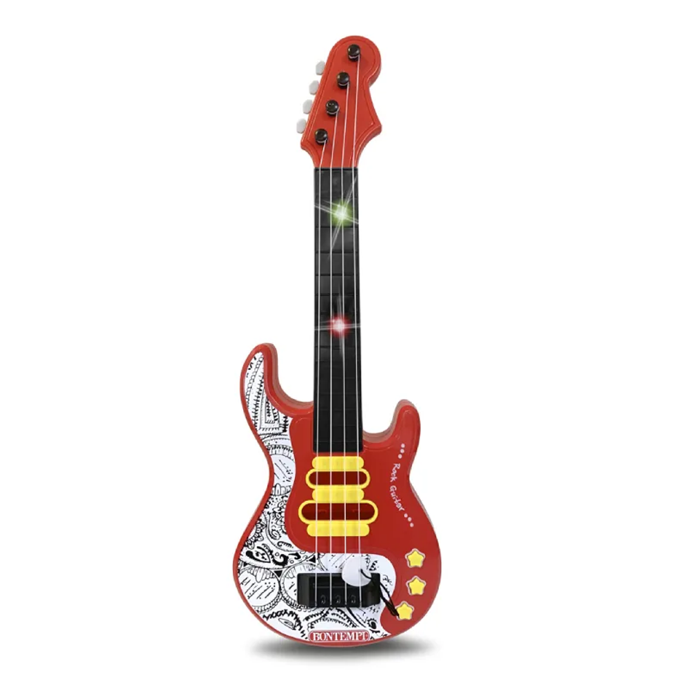 Bontempi Električna gitara Rock Guitar sa svjetlosnim efektima, Crvena slika 2