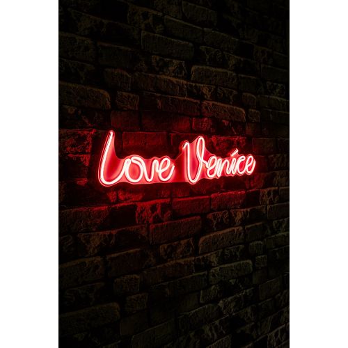 Wallity Zidna LED dekoracija, Love Venice - Red slika 3