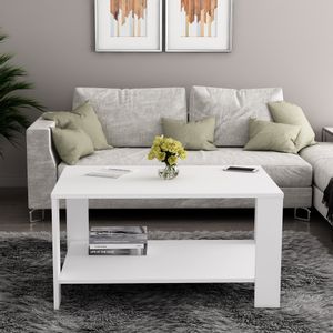 Midi Orta - White White Coffee Table