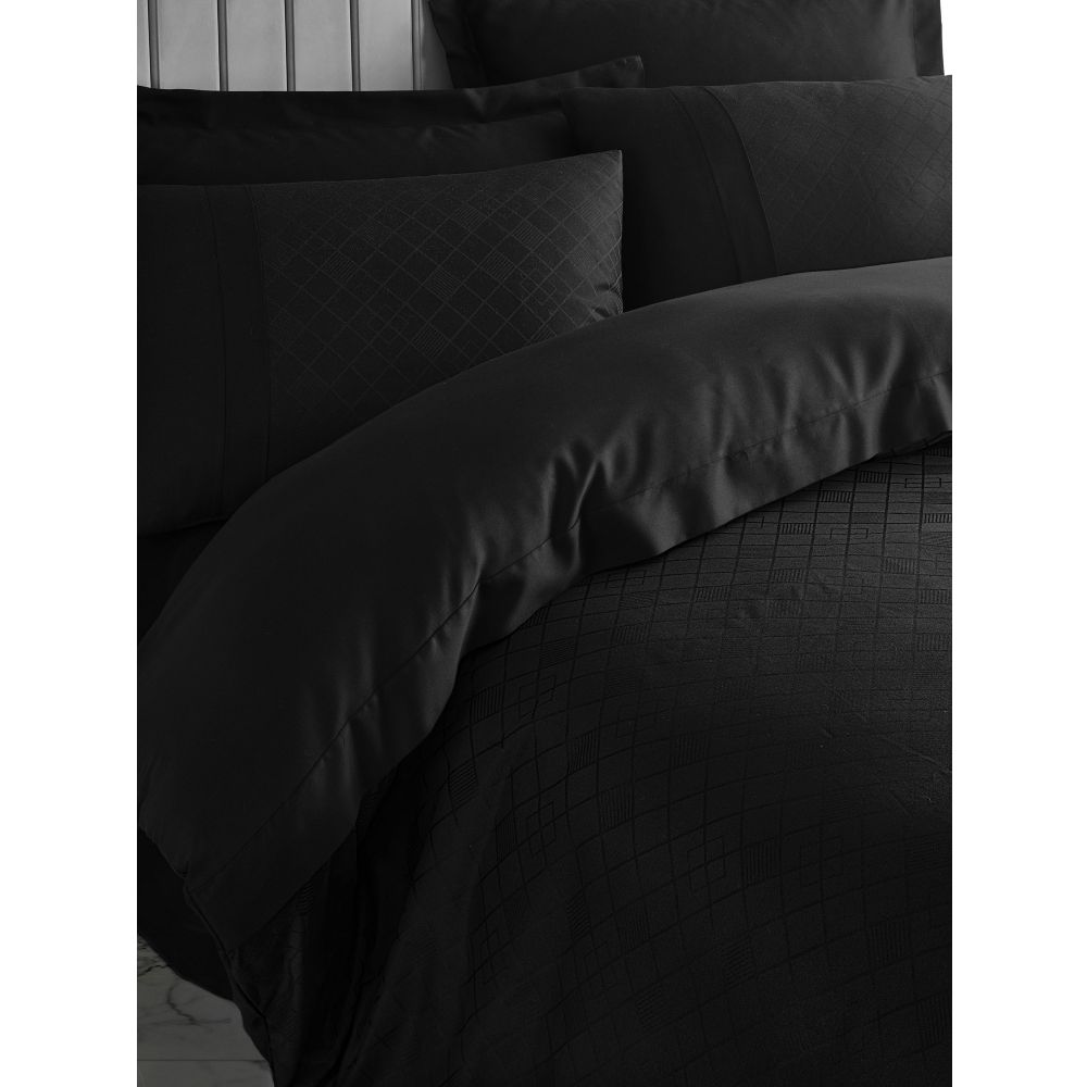 Satin set za pokrivač Dama, boja: crna slika 2