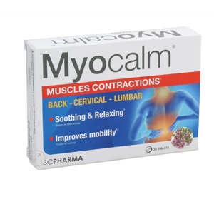 MYOCALM A 30 TABLETE - Prirodni Miorelaksans i Analgetik