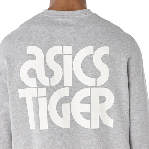 ASICS Muški duks Bl Sweat Crew sivi slika 13