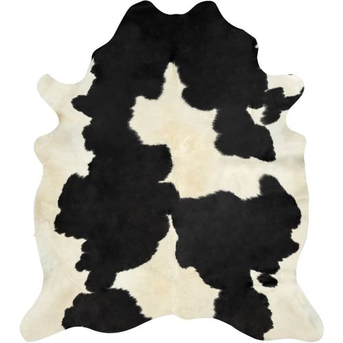 Tepih od prave kravlje kože 150 x 170 cm crno-bijeli slika 25