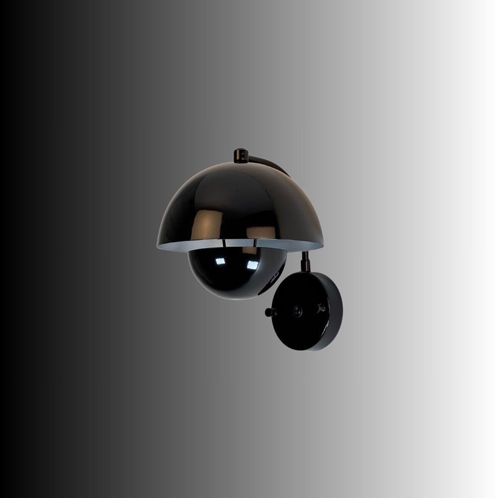 Zidna Lampa Eylul - 15683, Boja: Crna slika 4