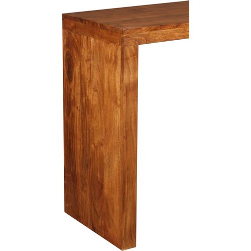 Konzolni stol masivno drvo s premazom boje meda 110x40x76 cm slika 36