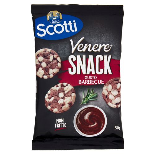 Riso Scotti Venere snack, okus BBQ, bez glutena, 50g slika 1