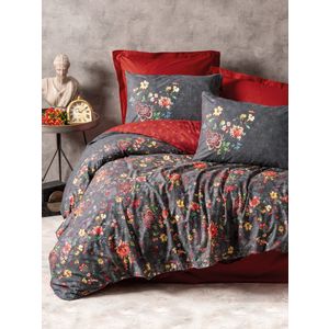 Sierra - Claret Red Claret Red
Dark Grey Ranforce Single Quilt Cover Set